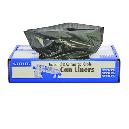 Stout By Envision 40 gal - 55 gal Trash Bags, Brown/Black, 100 PK T4048B15